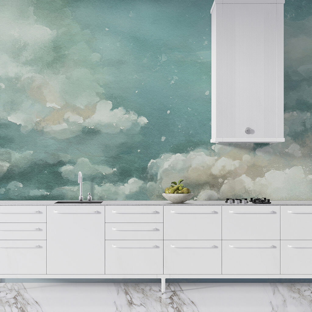 Nubes en cielo turquesa — interior 4