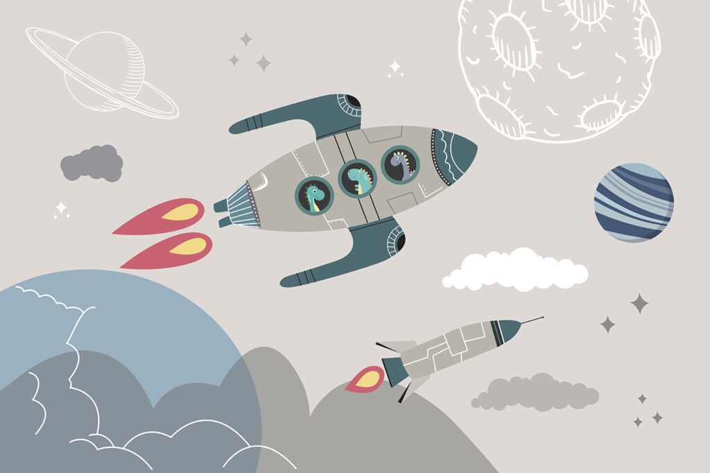 Cohetes entre planetas — diseño completo