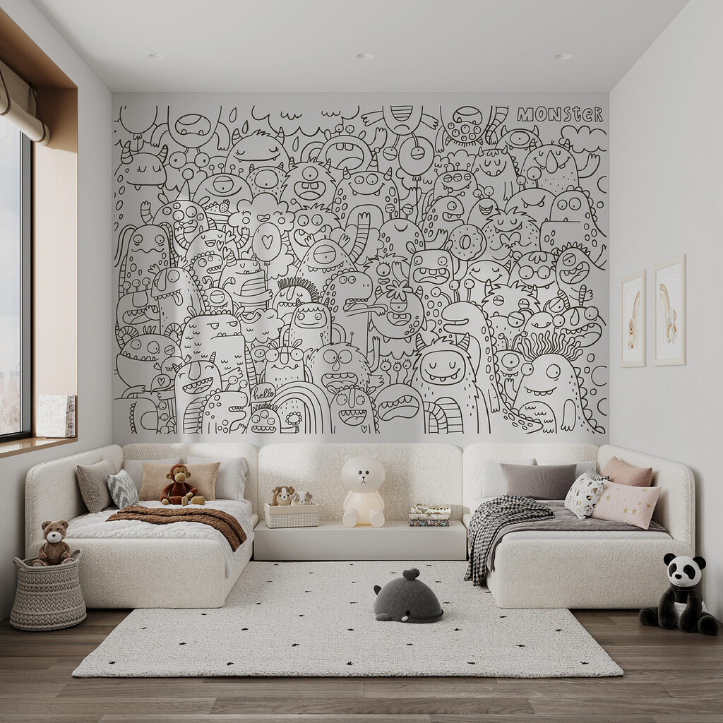Monstruos en trazo negro — interior 4