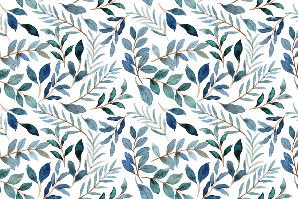 Ramitas en verde azulado — diseño completo
