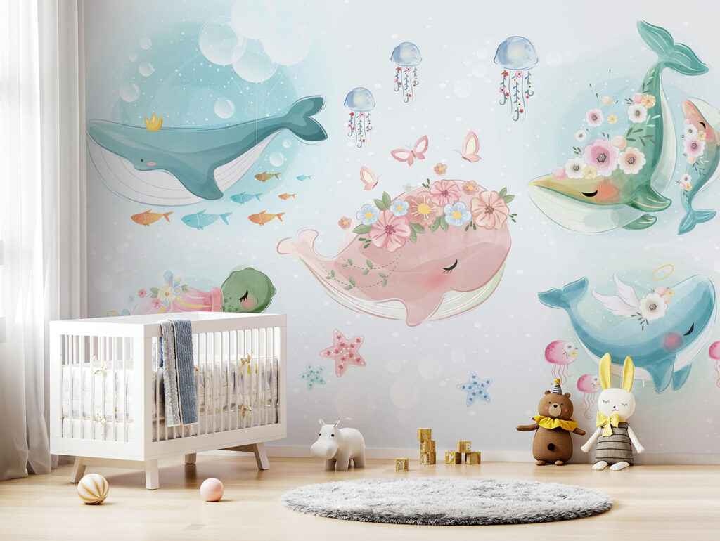 Ballenas con guirnaldas — interior 3