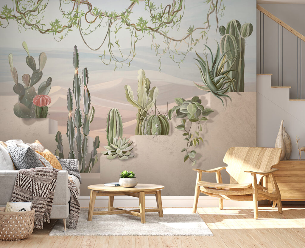 Cactus junto a dunas — interior 1