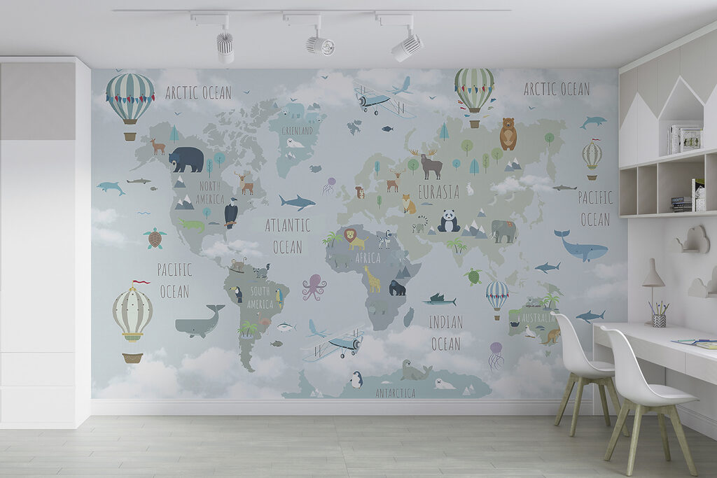 Mapa animal con globos — interior 5