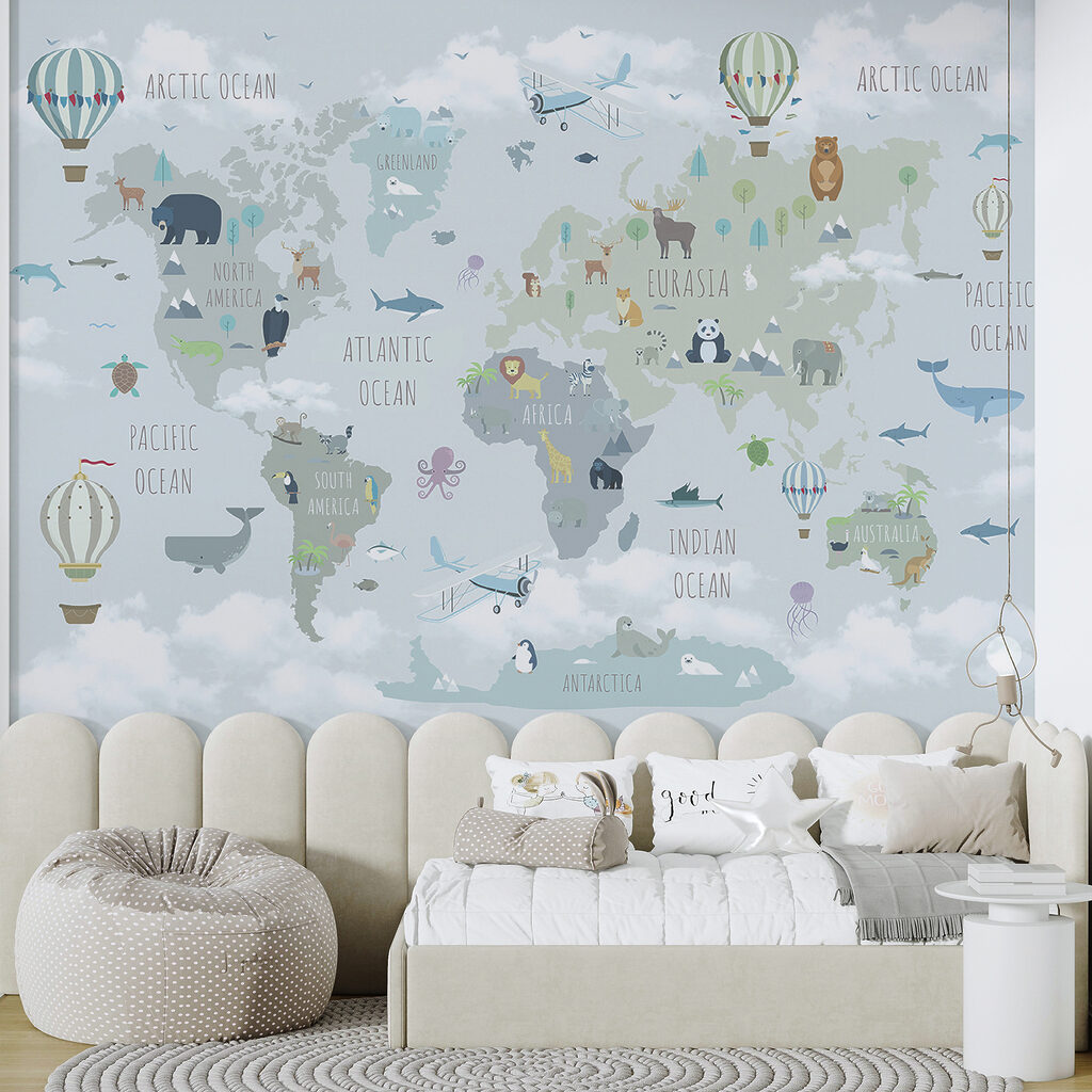 Mapa animal con globos — interior 6