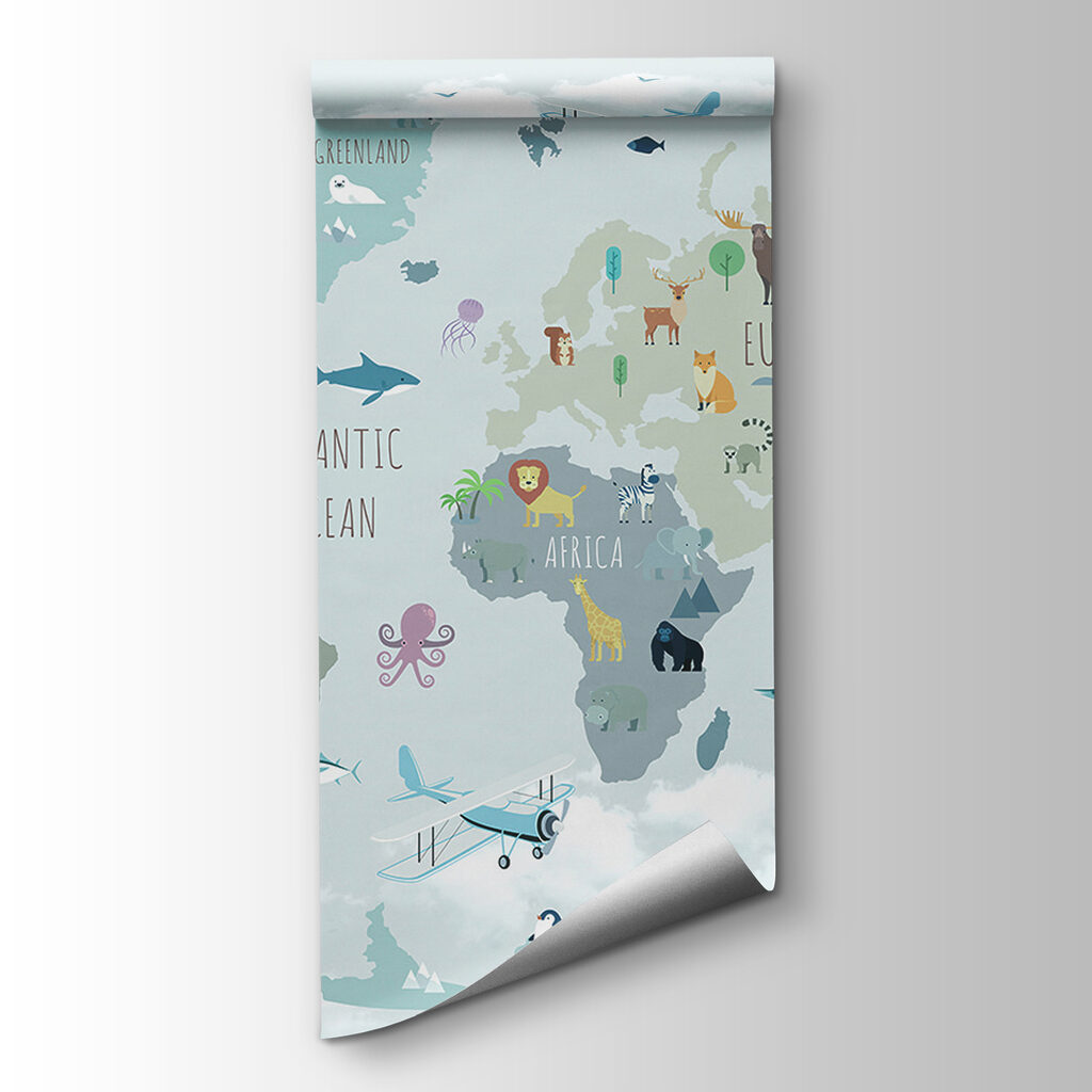 Mapa animal con globos — vista del producto