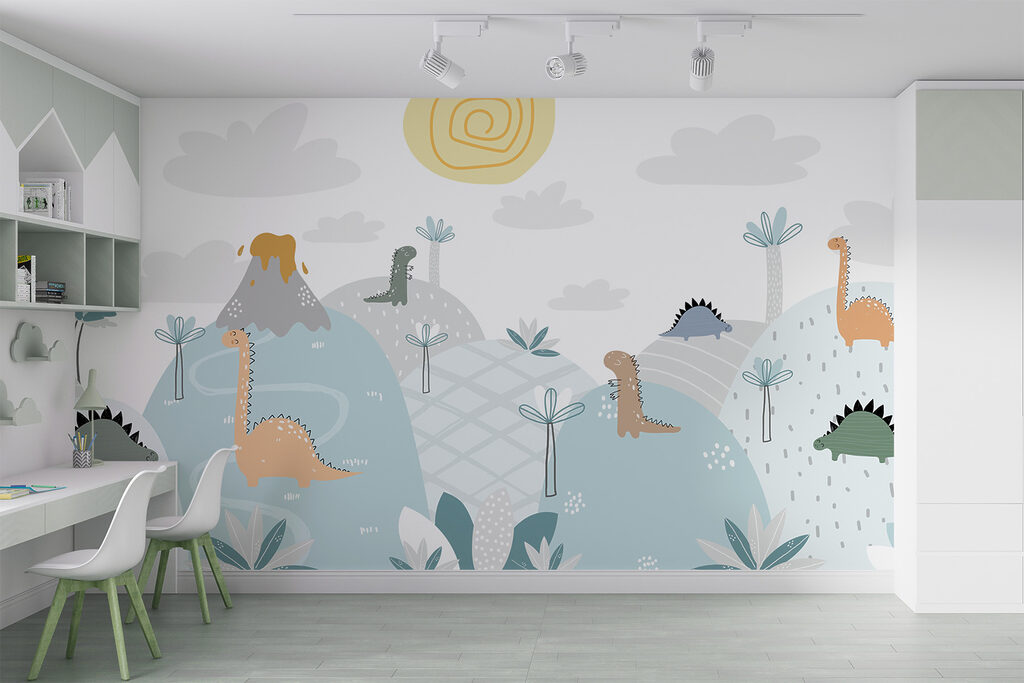 Dinosaurios entre volcanes pastel — interior 6