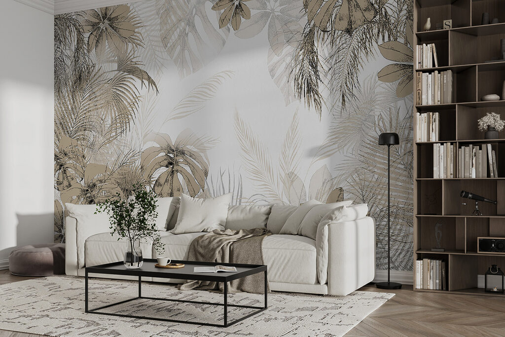 Hojas tropicales enmarcadas — interior 4