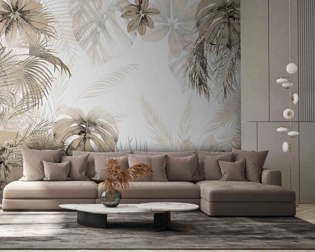 Hojas tropicales enmarcadas — interior 3
