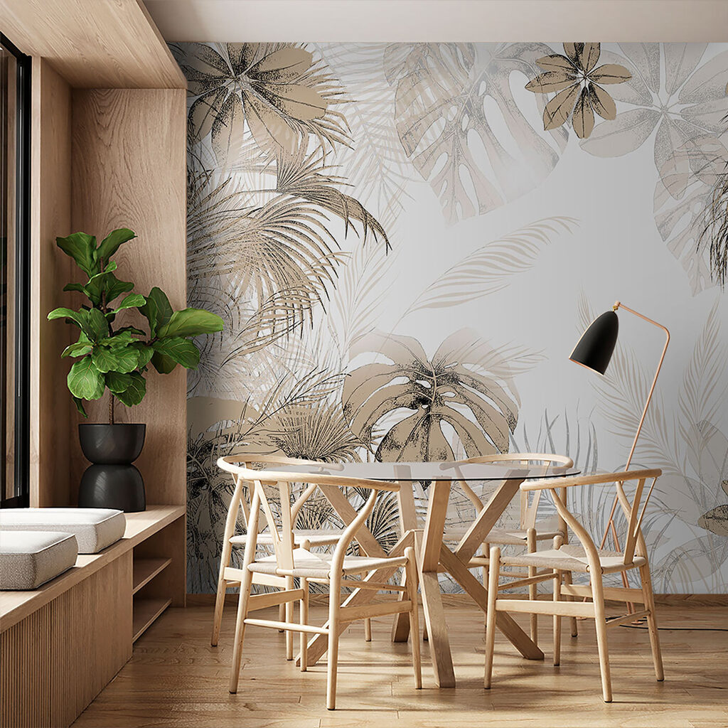 Hojas tropicales enmarcadas — interior 5