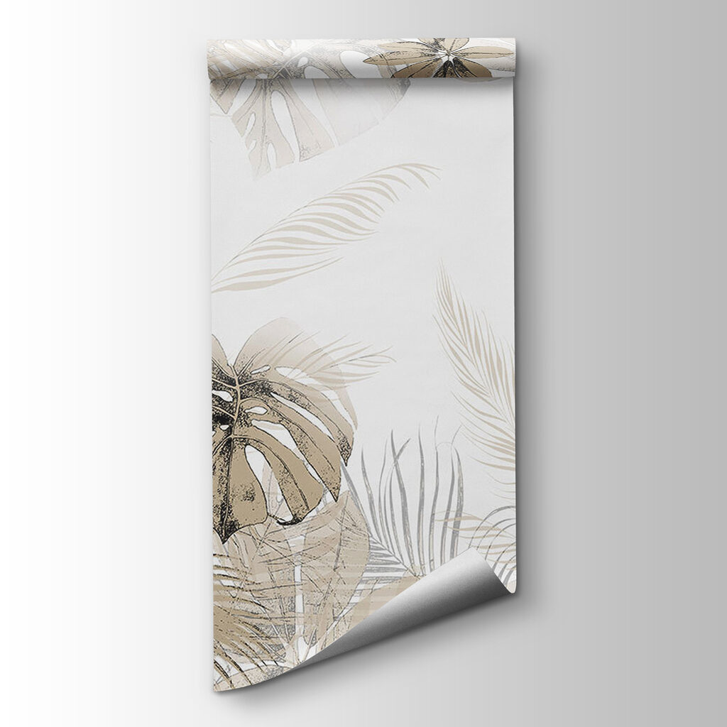 Hojas tropicales enmarcadas — vista del producto