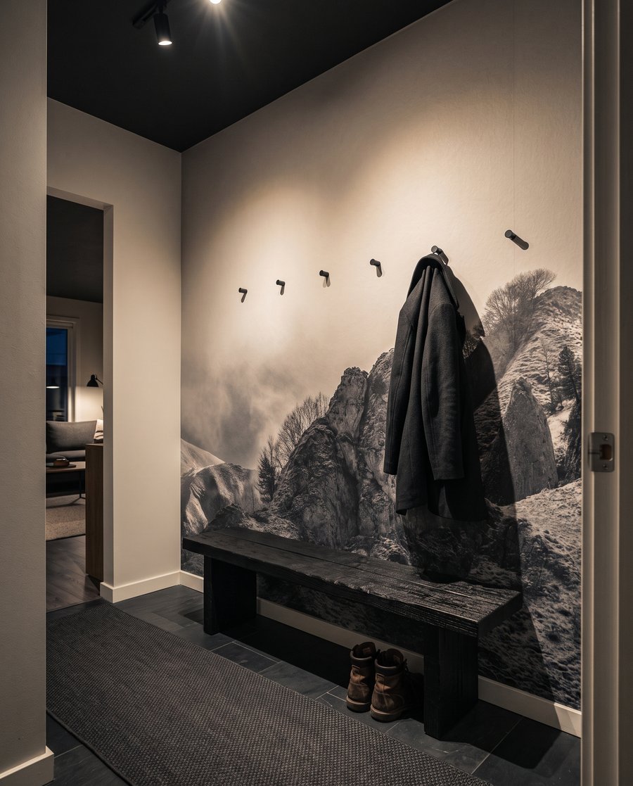Cumbres oscuras bajo nubes — interior 4