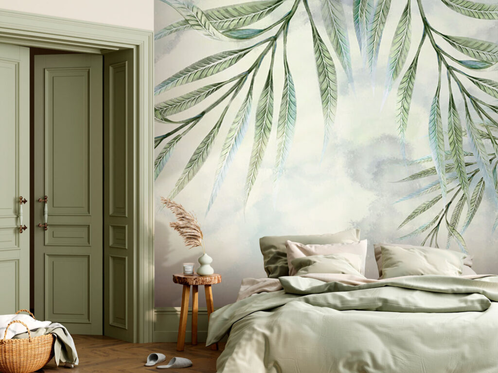 Ramitas verdes colgantes — interior 1