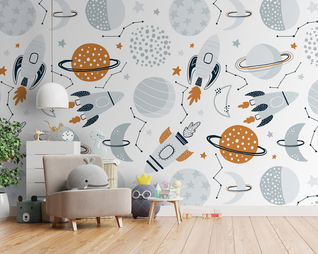 Planetas y cohetes — interior 1