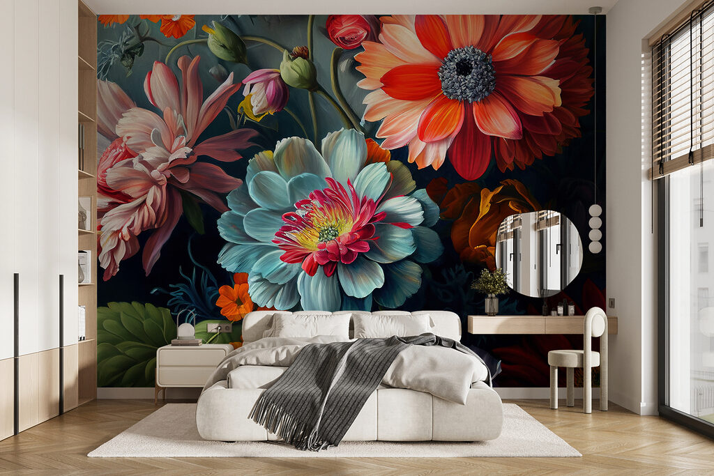 Flores de tonos joya — interior 5