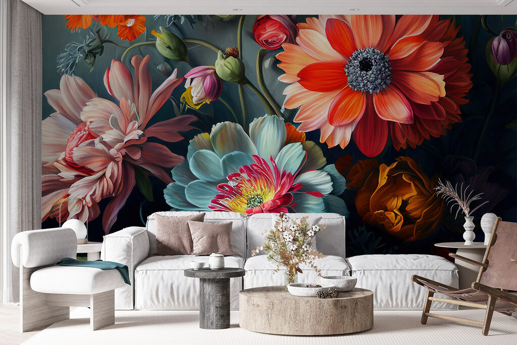 Flores de tonos joya — interior 4
