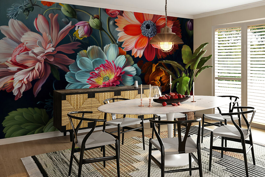 Flores de tonos joya — interior 6