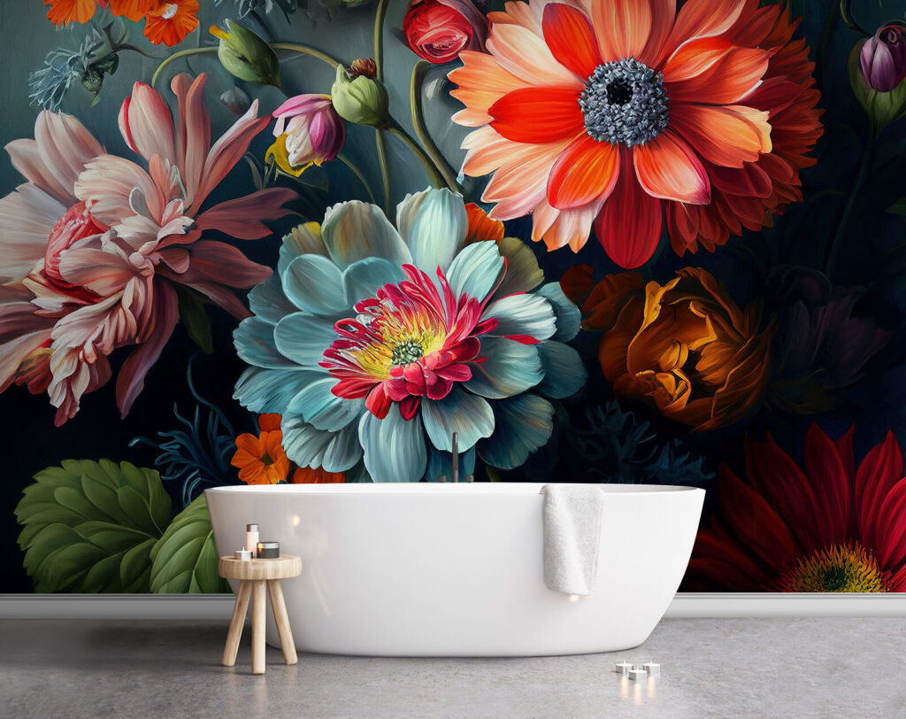 Flores de tonos joya — interior 7