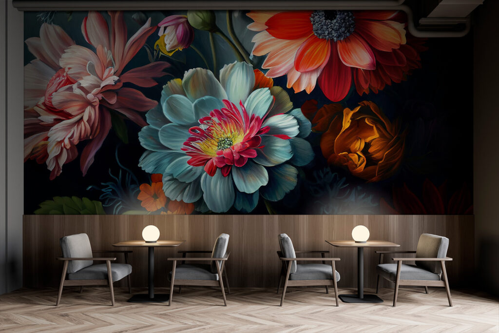 Flores de tonos joya — interior 3