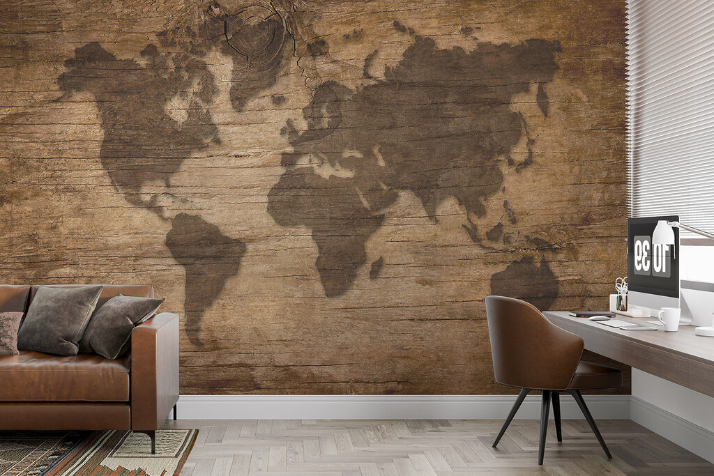 Mapa antiguo sobre tablas — interior 4