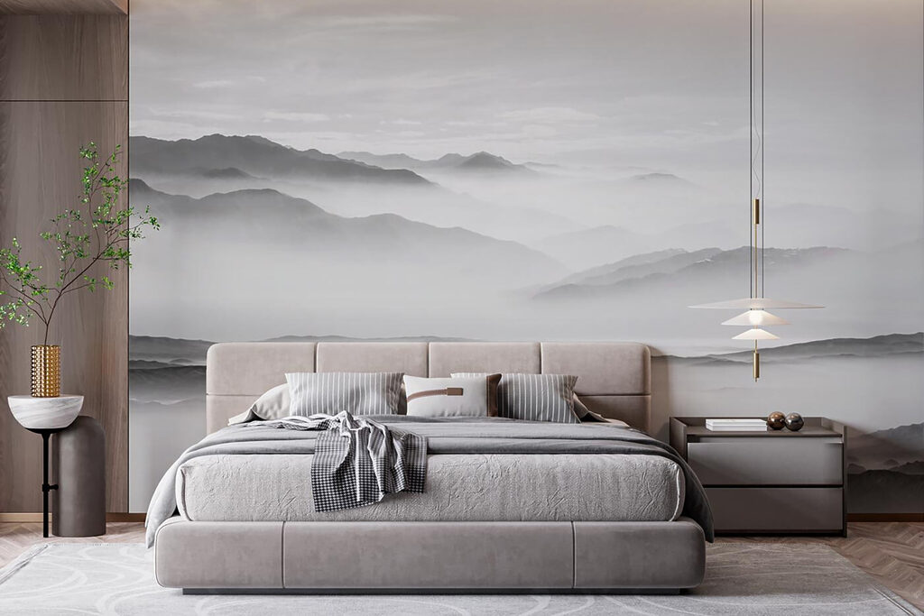Montañas grises con niebla — interior 5
