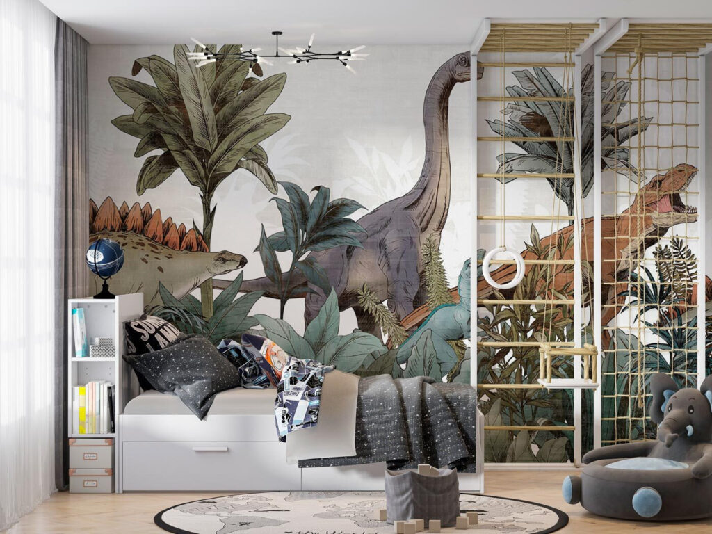 Dinosaurios entre palmeras — interior 1