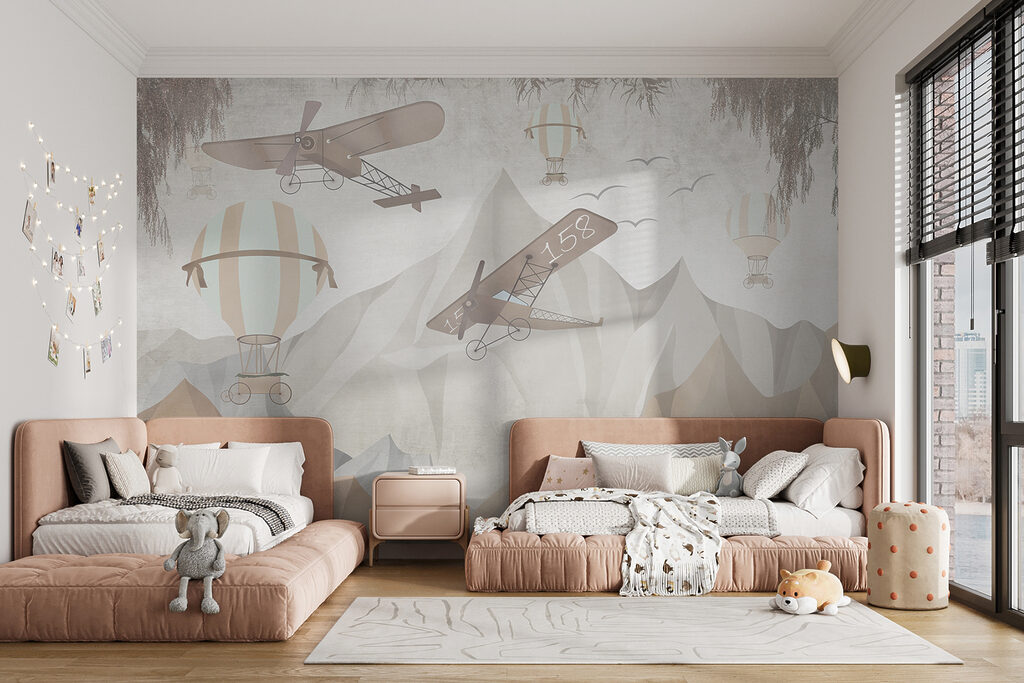 Avionetas sobre montañas beige — interior 4