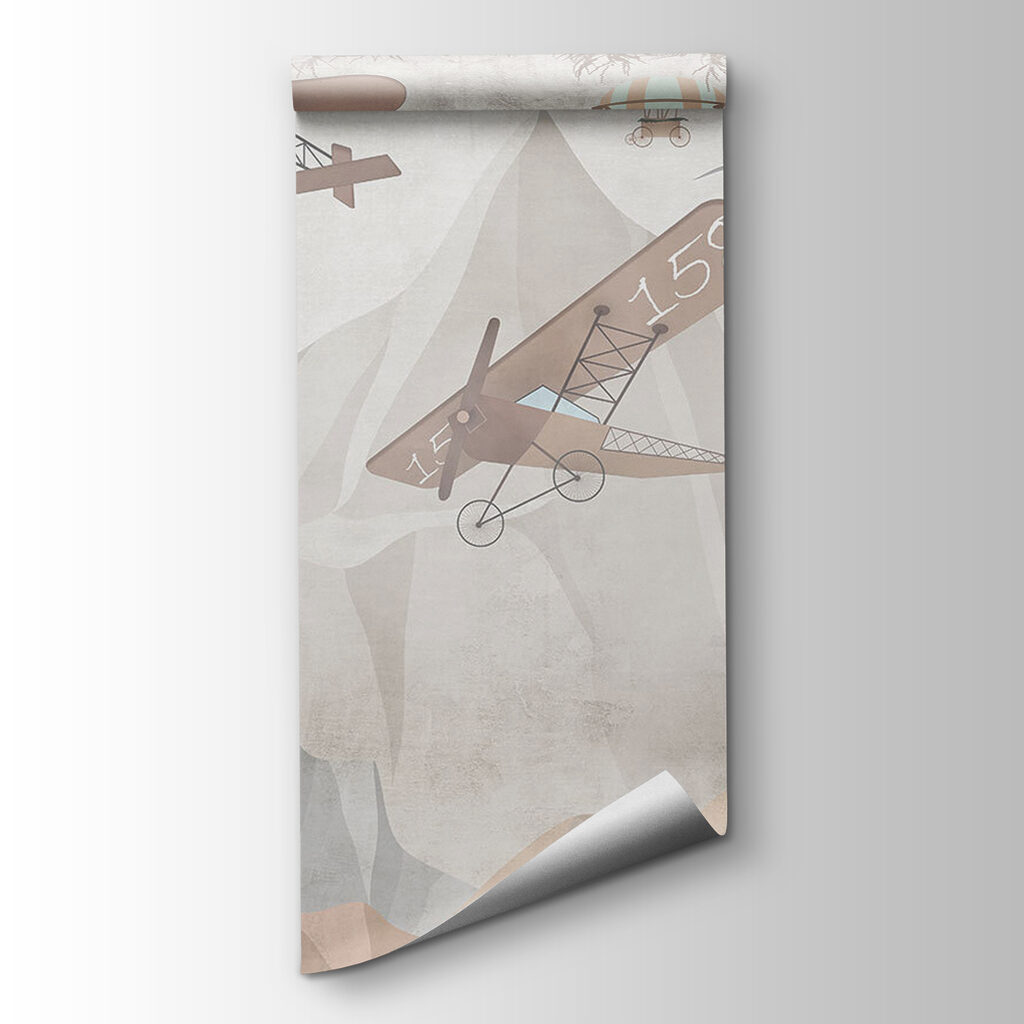Avionetas sobre montañas beige — vista del producto