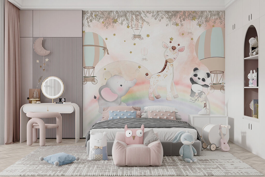 Amigos con arcoíris pastel — interior 5