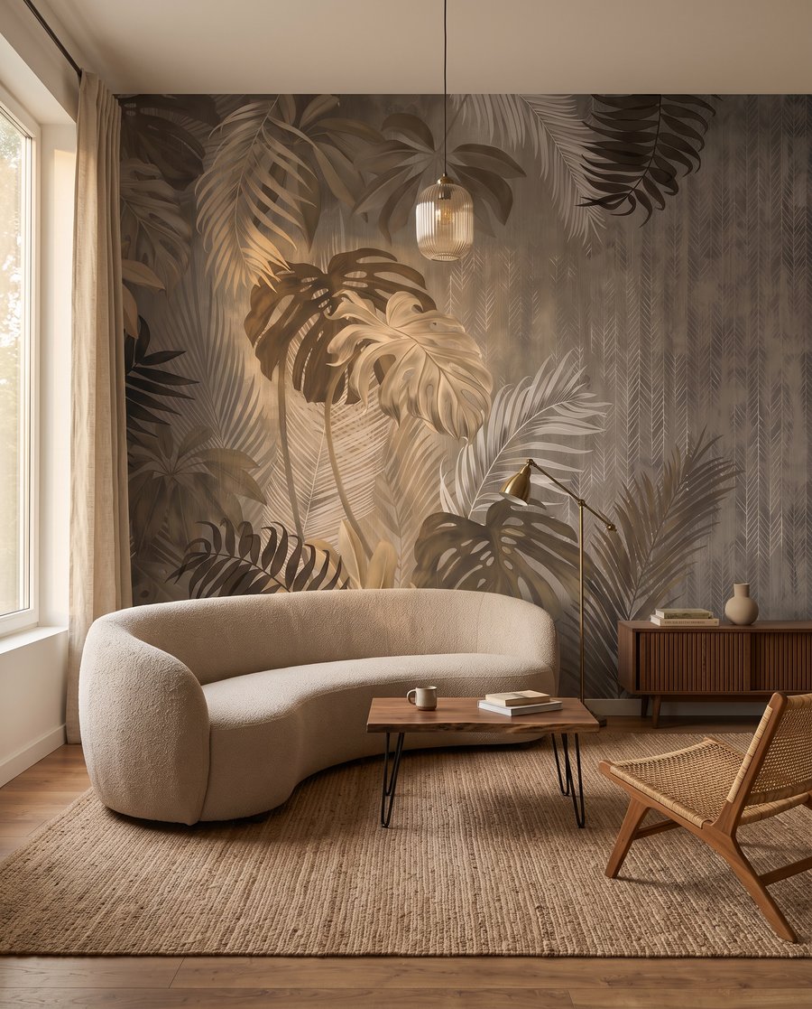 Hojas en sombras marrones — interior 4