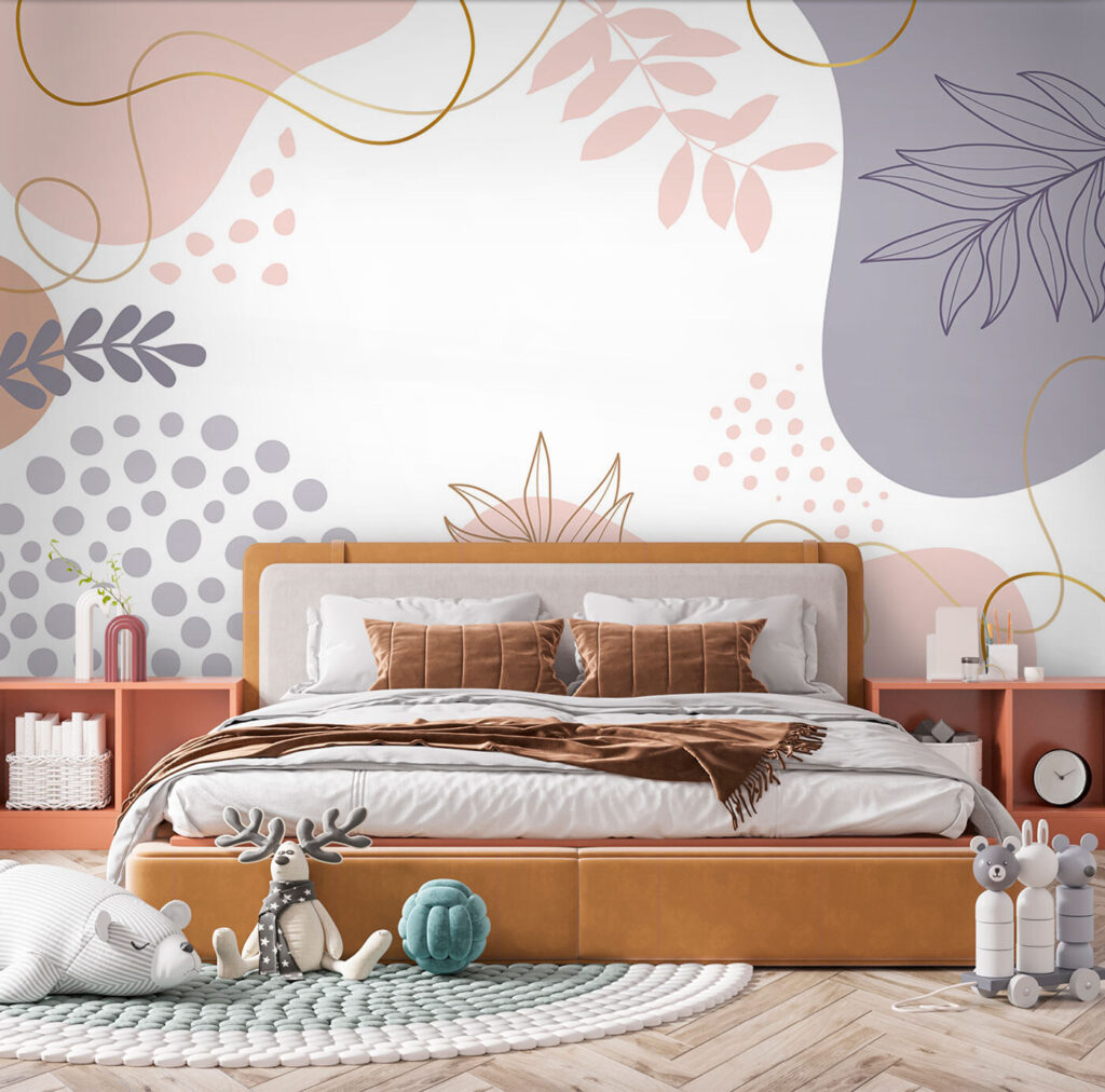 Formas pastel en blanco — interior 2