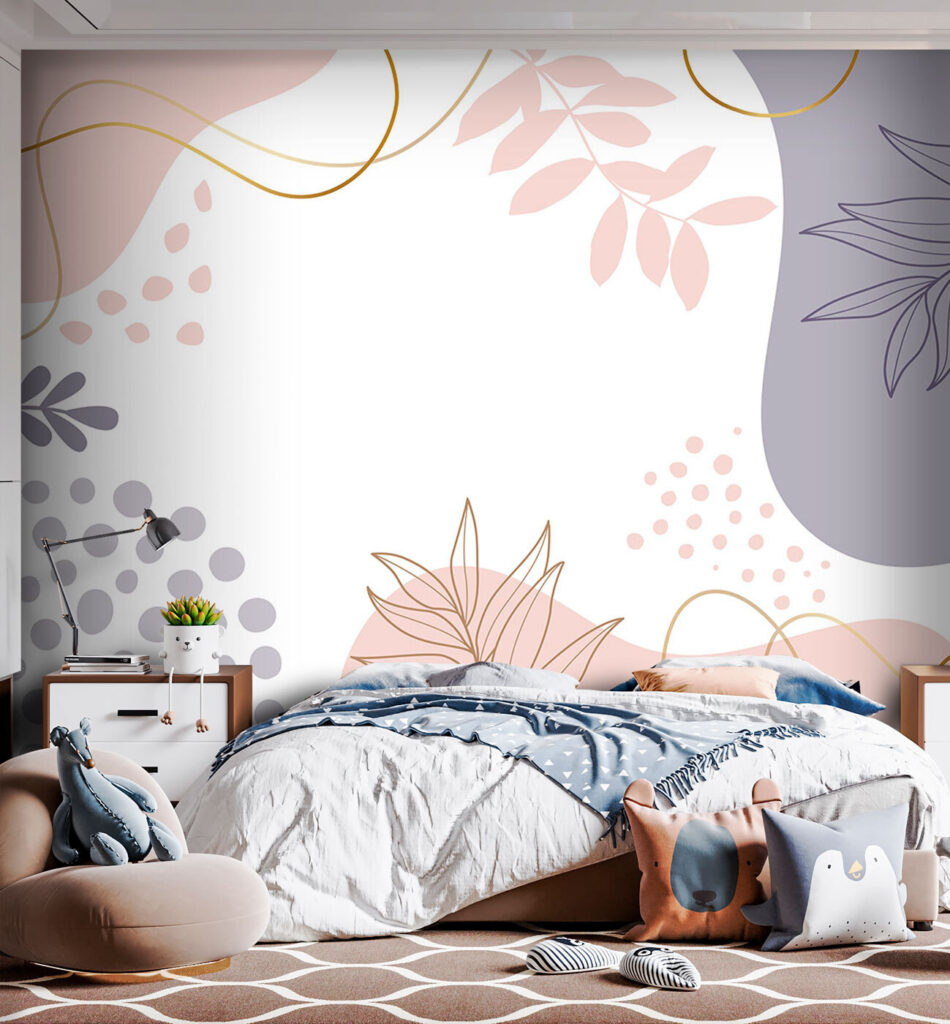 Formas pastel en blanco — interior 3