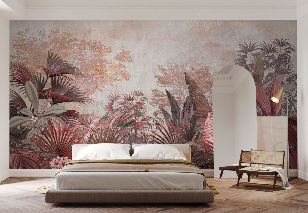 Selva cálida sobre beige — interior 2