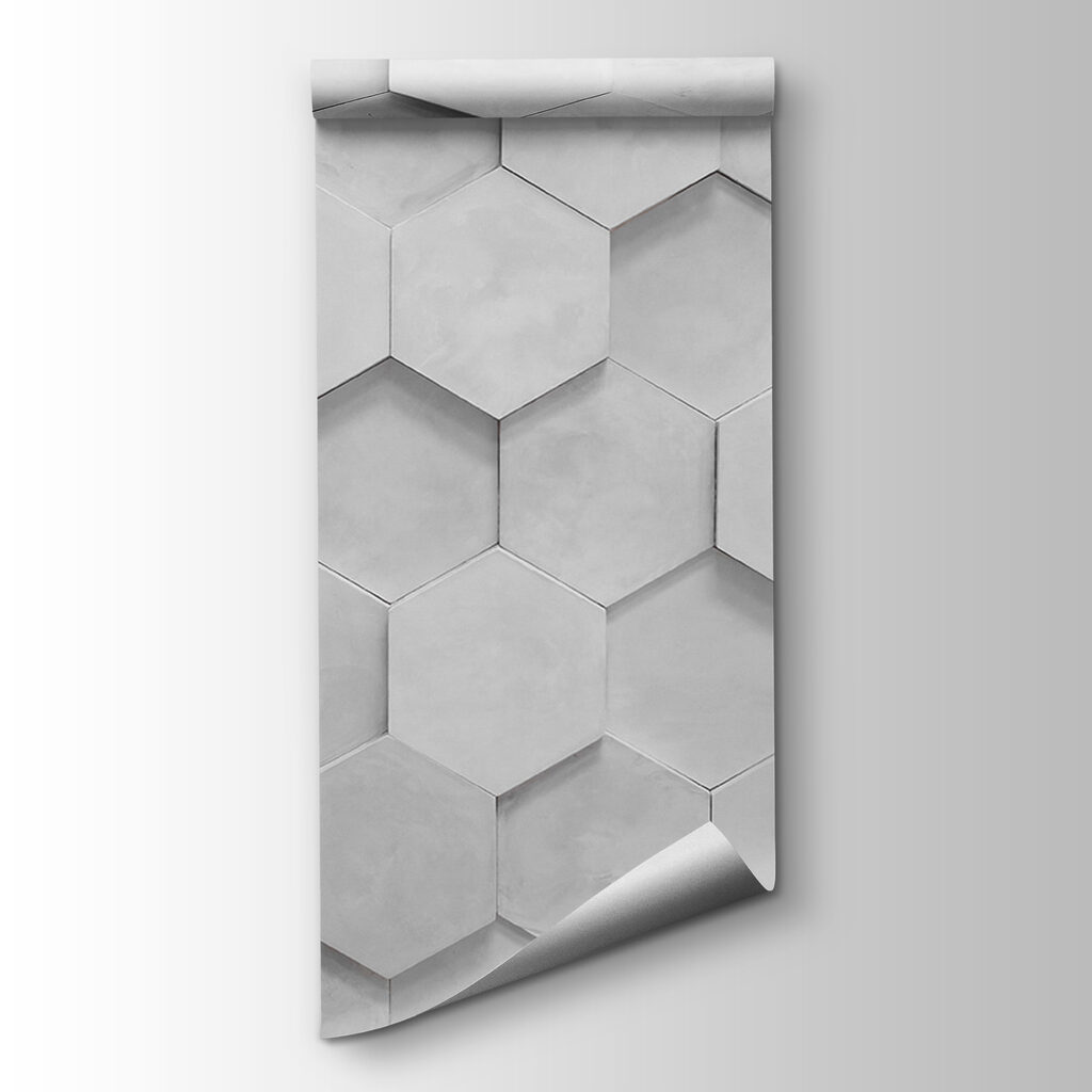 Hexágonos blancos con sombras — vista del producto