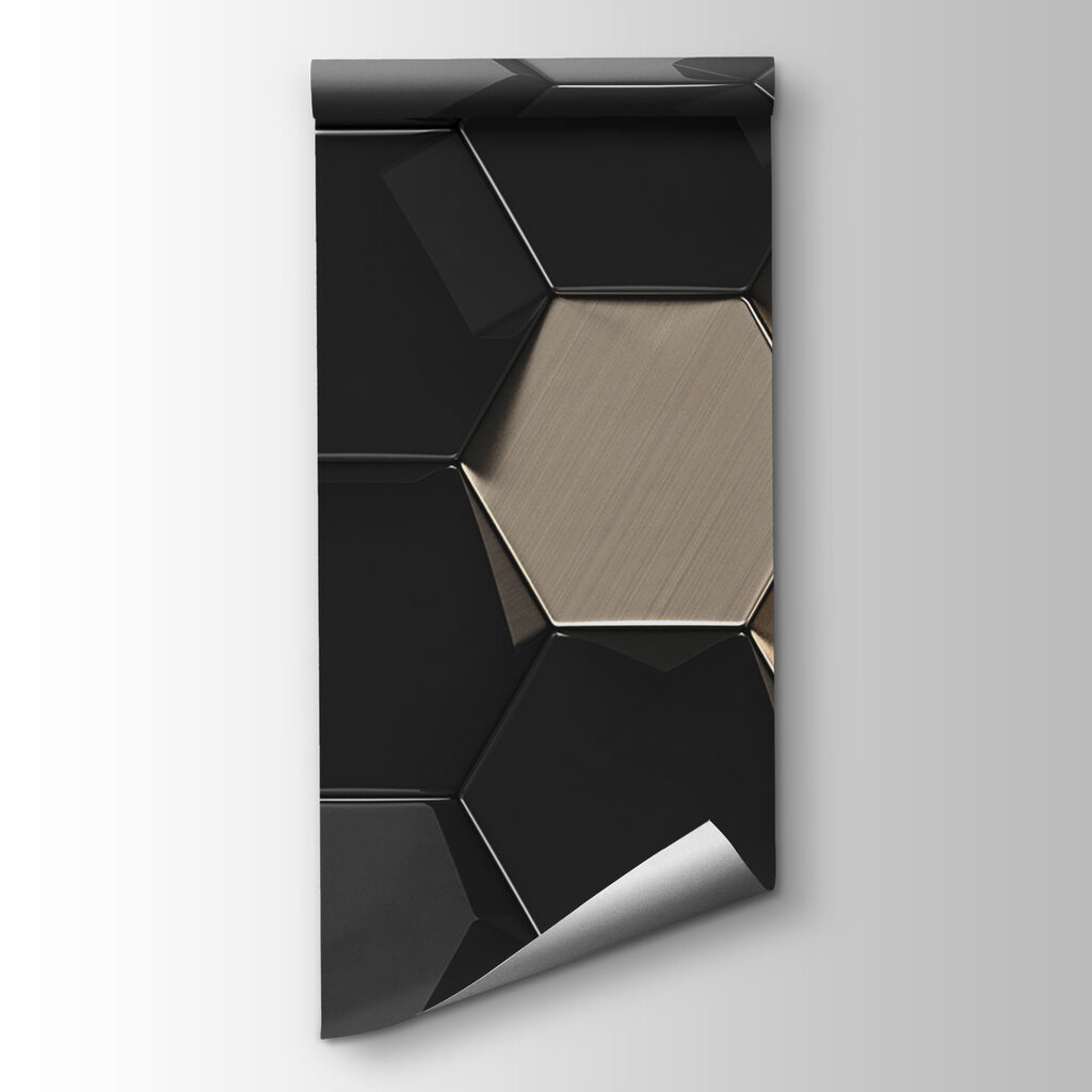 Hexágonos negros y beige — vista del producto