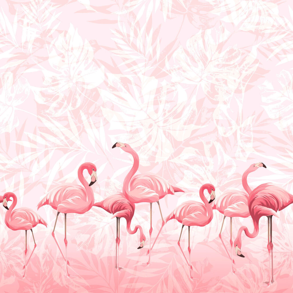Flamencos juntos — diseño completo