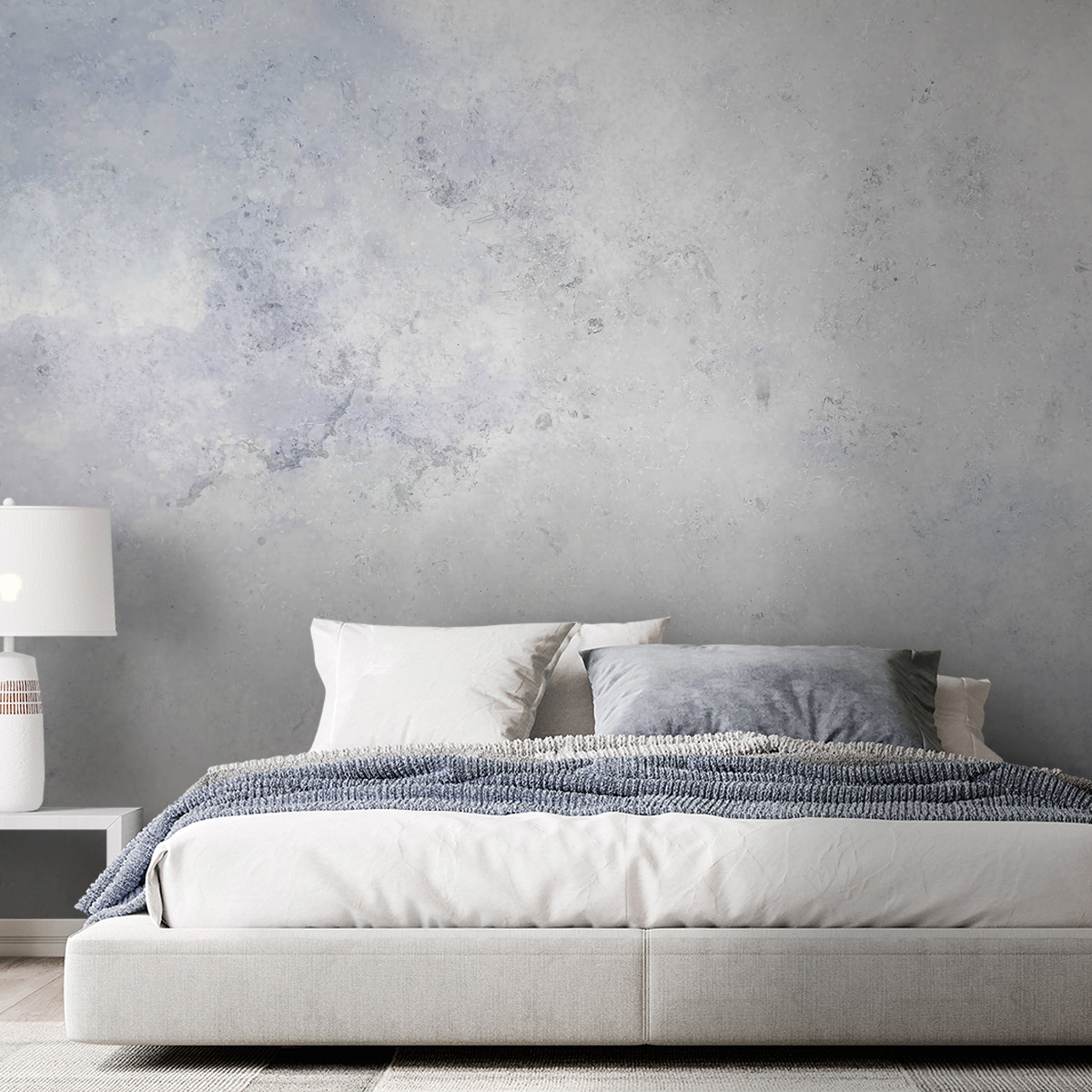 Neblina de pintura azul — interior 1