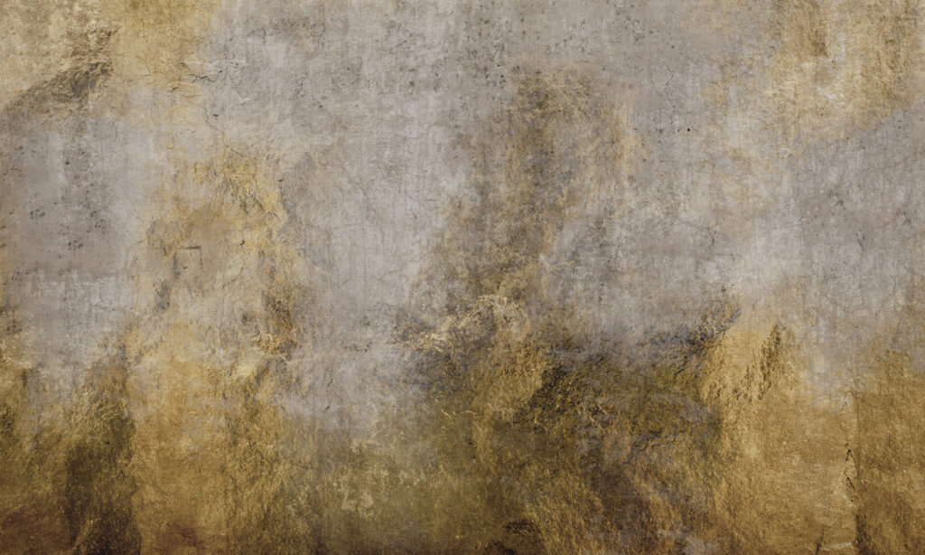 Pintura ocre sobre gris — diseño completo