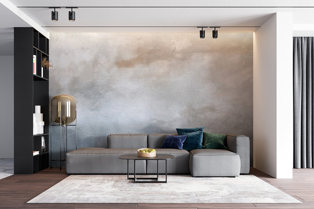 Pintura gris azulada — interior 3