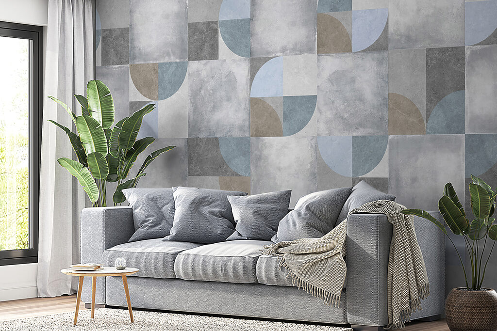 Baldosas de pintura gastada — interior 8