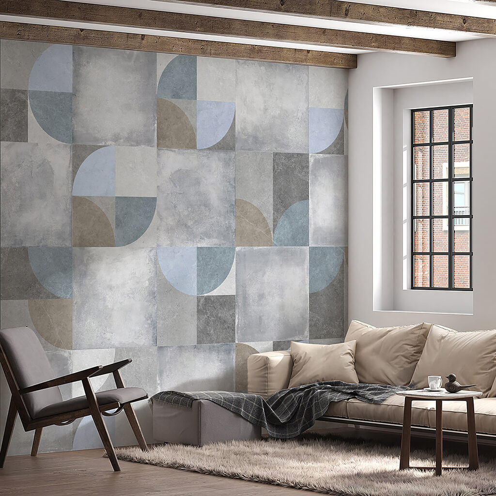 Baldosas de pintura gastada — interior 9