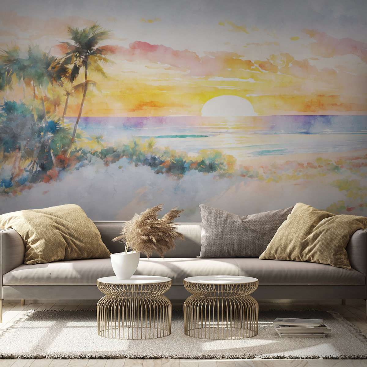 Palmeras junto al mar — interior 2