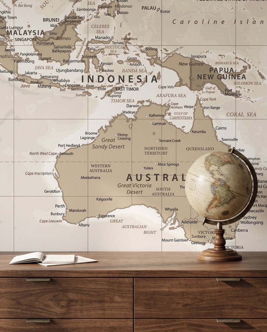 Mapa del mundo antiguo — detalle