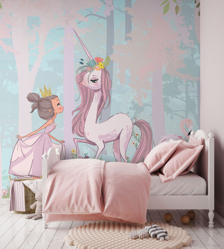 Princesa con unicornio rosa — interior 2