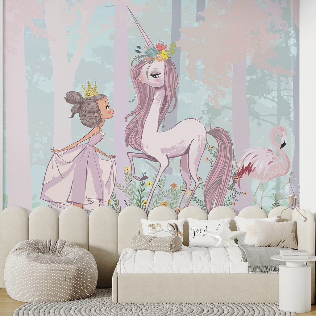 Princesa con unicornio rosa — interior 3