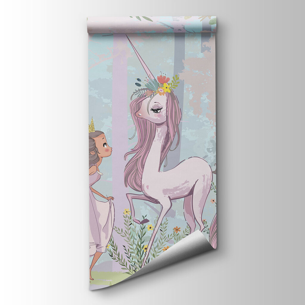 Princesa con unicornio rosa — vista del producto
