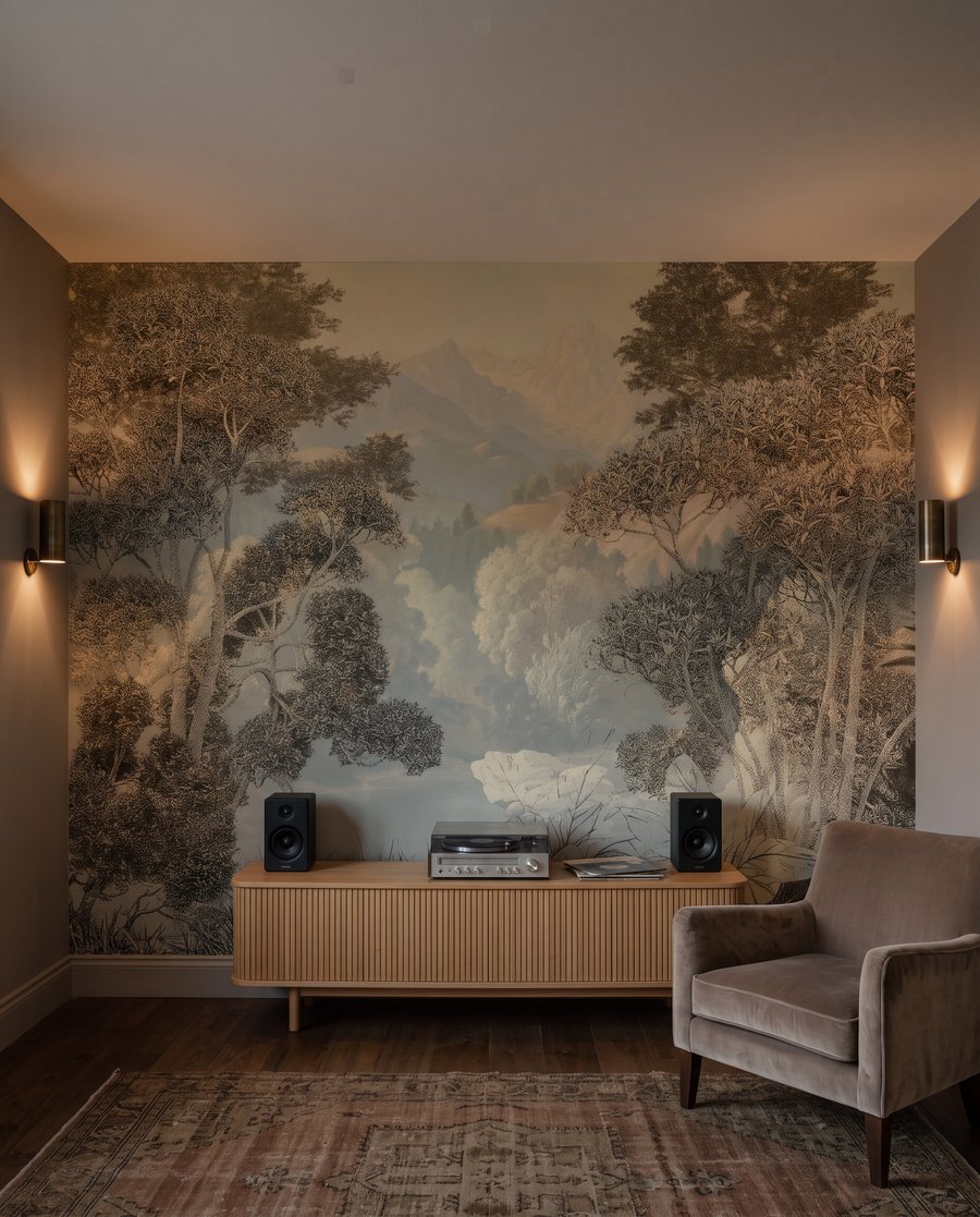Bosque cálido con colinas — interior 3