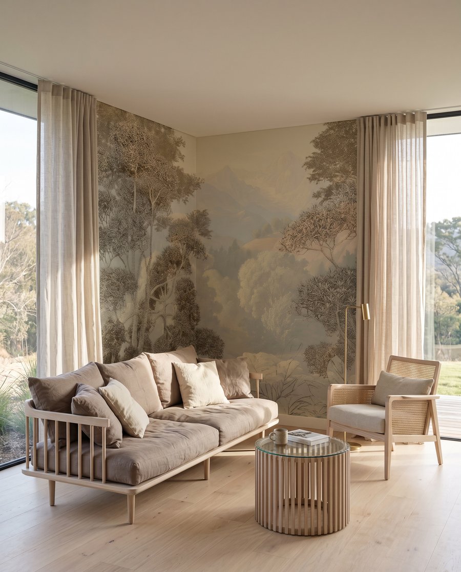 Bosque cálido con colinas — interior 4