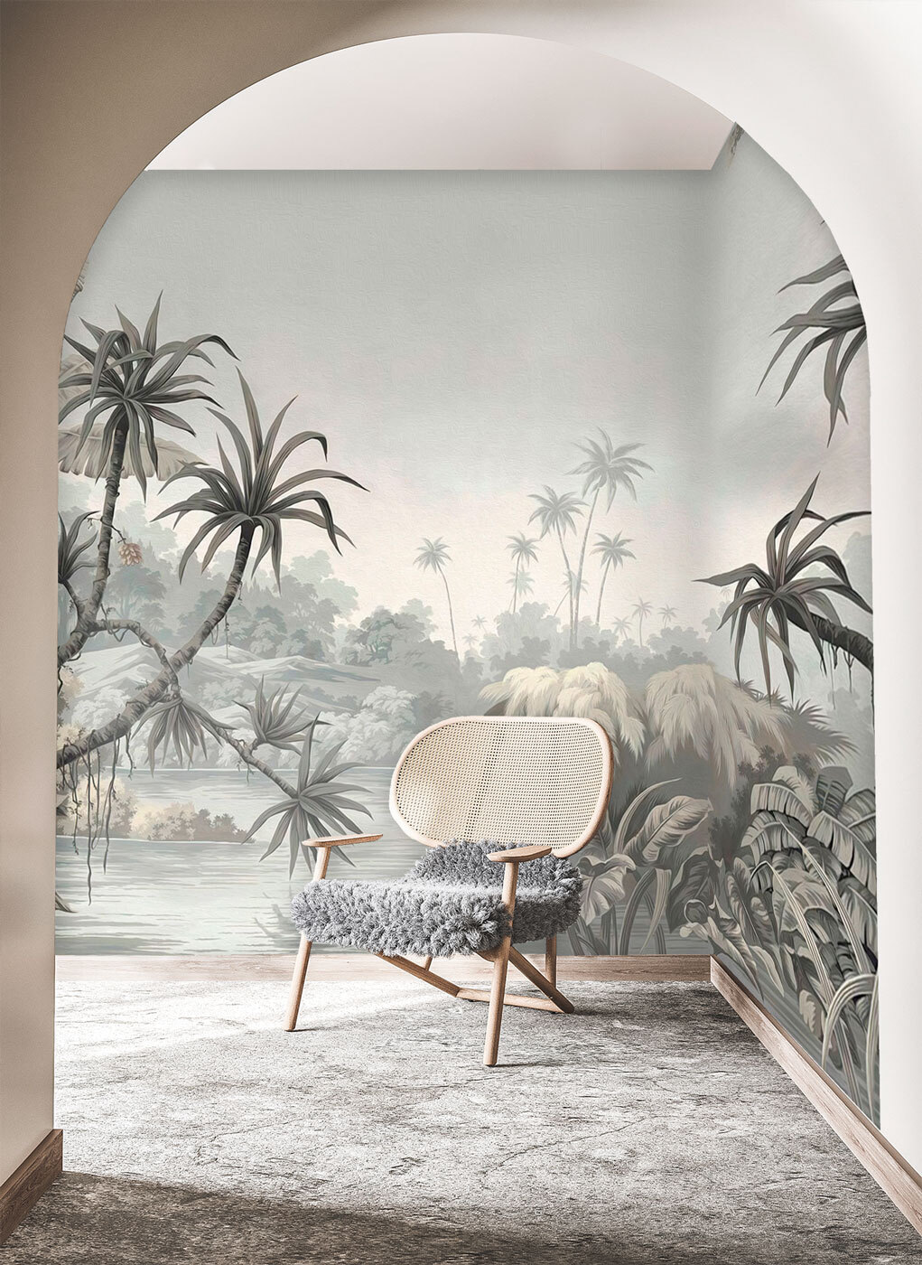 Palmeras junto al lago — interior 2