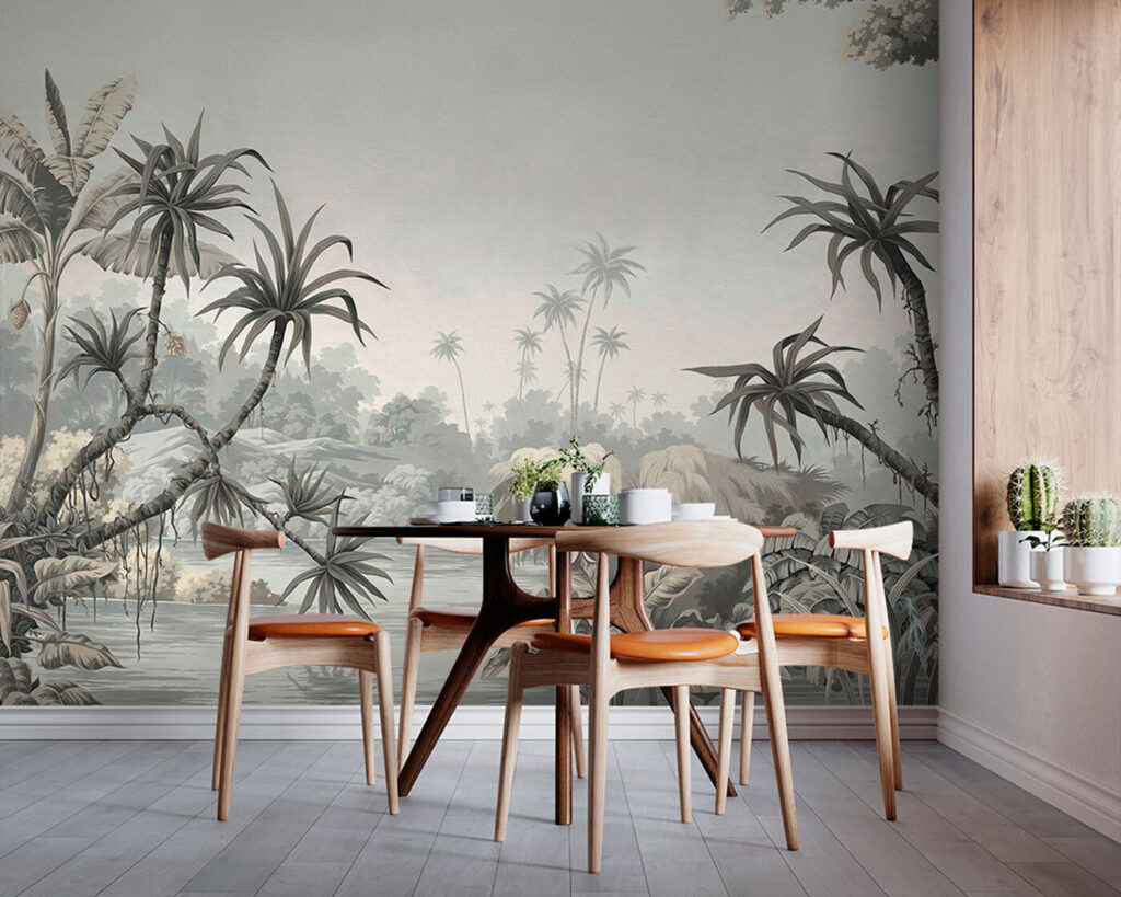 Palmeras junto al lago — interior 3