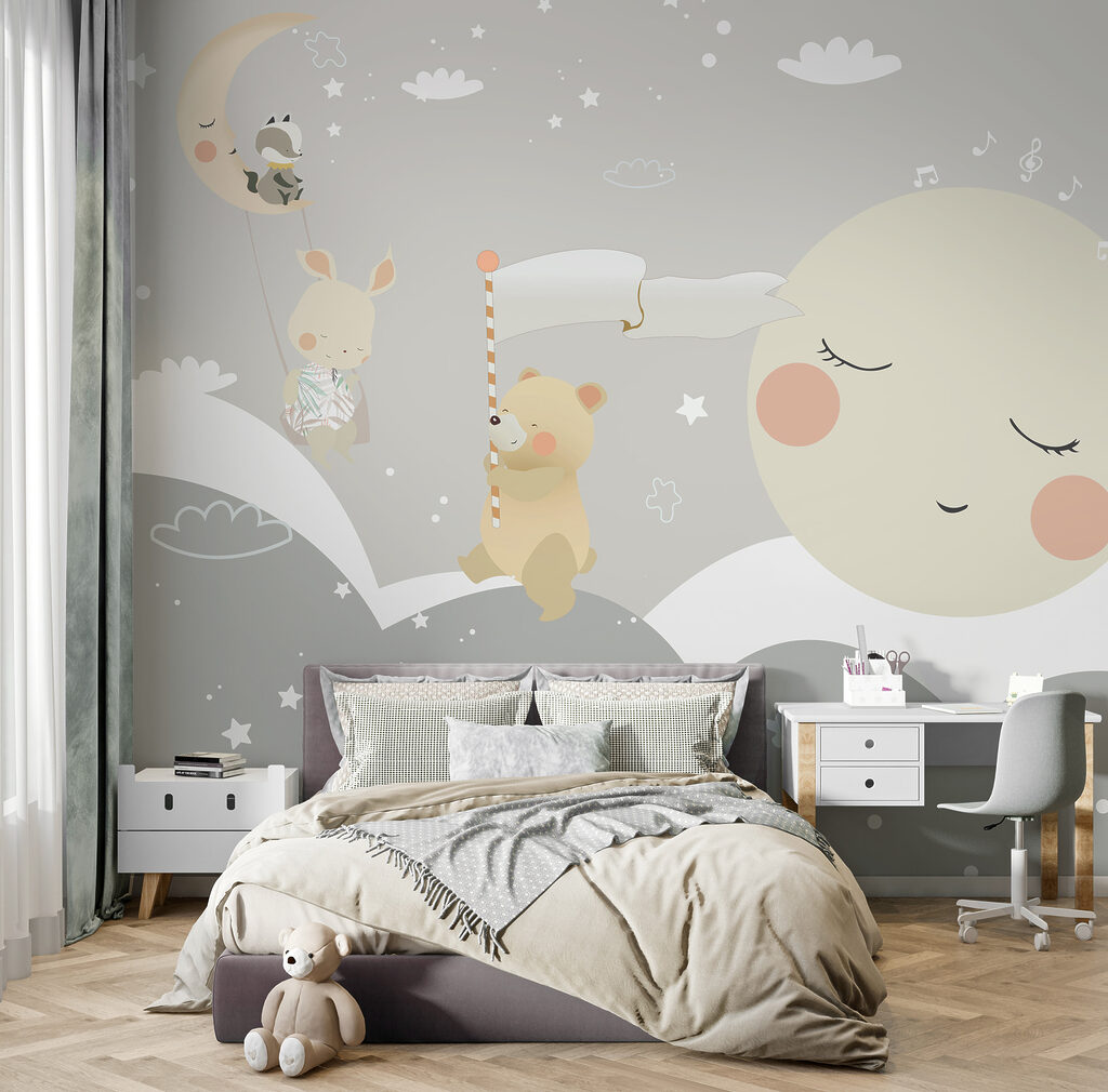 Luna dormida con animales — interior 1